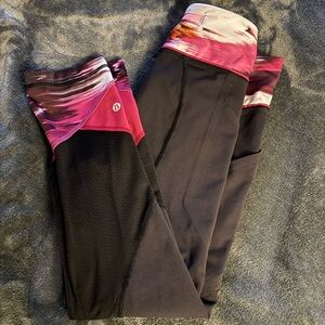 Lululemon Black and Pink Leggings